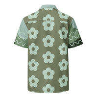 Men's button down shirt - FLOWER POWER