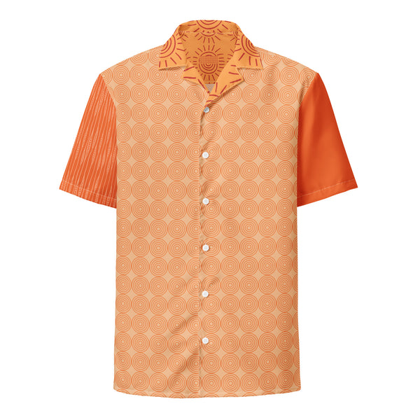 Men's button down shirt - ORANGE SWIRL