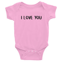 100% cotton onesie "I LOVE YOU"