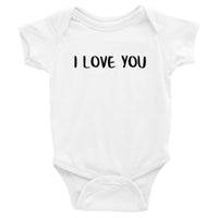 100% cotton onesie "I LOVE YOU"