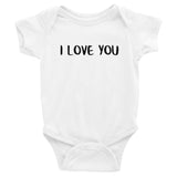 100% cotton onesie "I LOVE YOU"