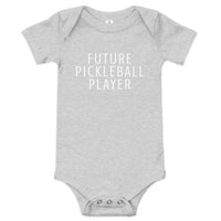 100% cotton one-piece Baby Onesie "FUTURE PICKLE BALL PLAYER"