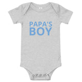 Baby short sleeve onesie "PAPA'S BOY"