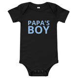 Baby short sleeve onesie "PAPA'S BOY"