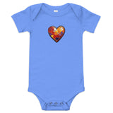 Baby cotton onesie with heart