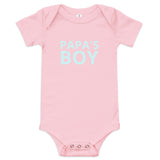 Baby short onesie "PAPA'S BOY"