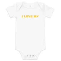 100% cotton one-piece Baby Onesie. "I love my Uncle"