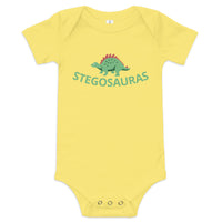 100% cotton one-piece Baby Onesie - STEGOSAURAS