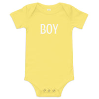 Baby cotton onesie "BOY"