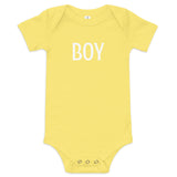 Baby cotton onesie "BOY"