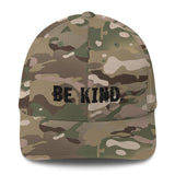 Structured Twill Cap with an elastic stretch band.....comfy!  "BE KIND."