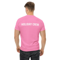 100% cotton classic tee "HOLIDAY CREW" - on back of shirt