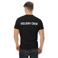 100% cotton classic tee "HOLIDAY CREW" - on back of shirt