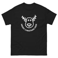 100% cotton classic tee "MERRY CHRISTMAS DEER"