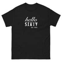 100% cotton classic tee "HELLO SIXTY"