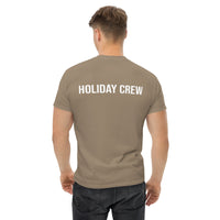 100% cotton classic tee "HOLIDAY CREW" - on back of shirt