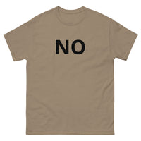 100% cotton tee "NO"