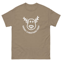 100% cotton classic tee "MERRY CHRISTMAS DEER"