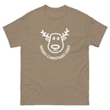 100% cotton classic tee "MERRY CHRISTMAS DEER"