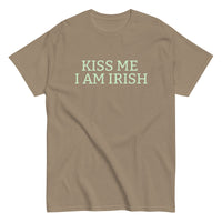 100% cotton classic tee "KISS ME I'M IRISH"