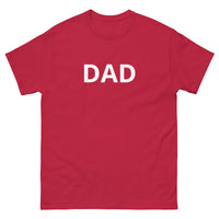 100% cotton classic tee with a more structured look...trendy! "DAD"