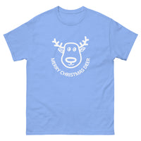 100% cotton classic tee "MERRY CHRISTMAS DEER"