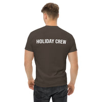 100% cotton classic tee "HOLIDAY CREW" - on back of shirt