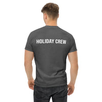 100% cotton classic tee "HOLIDAY CREW" - on back of shirt