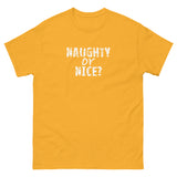 100% cotton classic tee "NAUGHTY OR NICE"