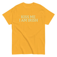 100% cotton classic tee "KISS ME I'M IRISH"