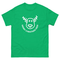 100% cotton classic tee "MERRY CHRISTMAS DEER"