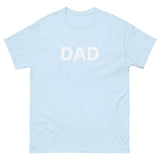 100% cotton classic tee with a more structured look...trendy! "DAD"