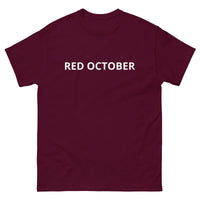 100% cotton tee  "OCTOBER"