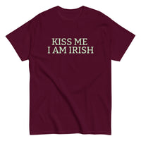 100% cotton classic tee "KISS ME I'M IRISH"