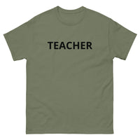 100% cotton classic tee "TEACHER"