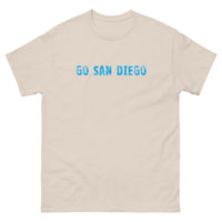 100% cotton men's classic tee "GO SAN DIEGO"