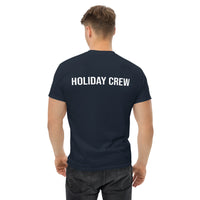 100% cotton classic tee "HOLIDAY CREW" - on back of shirt