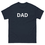 100% cotton classic tee with a more structured look...trendy! "DAD"