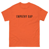 100% cotton men's classic tee "EMPATHY GAP"