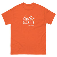 100% cotton classic tee "HELLO SIXTY"