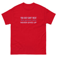 100% cotton t-shirt  "YOU JUST CAN'T BEAT THE...