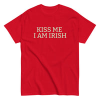 100% cotton classic tee "KISS ME I'M IRISH"