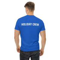 100% cotton classic tee "HOLIDAY CREW" - on back of shirt