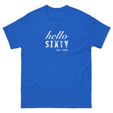 100% cotton classic tee "HELLO SIXTY"