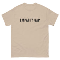 100% cotton men's classic tee "EMPATHY GAP"