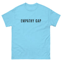 100% cotton men's classic tee "EMPATHY GAP"