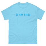 100% cotton men's classic tee "GO SAN DIEGO"