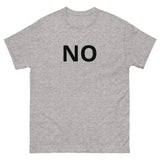 100% cotton tee "NO"