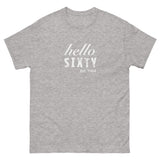 100% cotton classic tee "HELLO SIXTY"