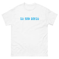 100% cotton men's classic tee "GO SAN DIEGO"